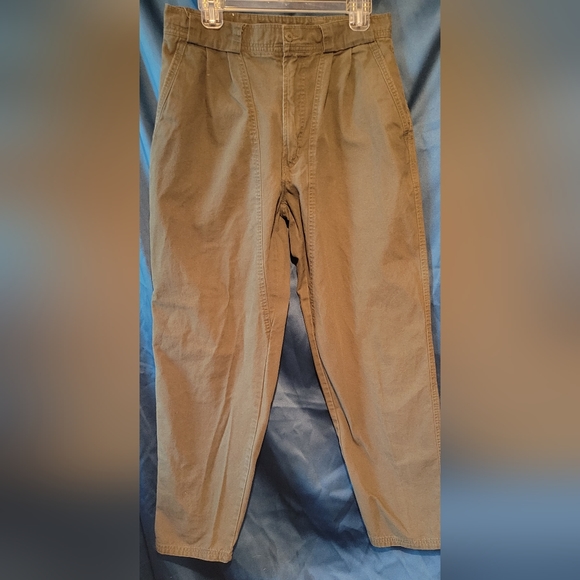 Bugle Boy Pants Mens Bugle Boy Olive Green Pleated Vintage Khakis